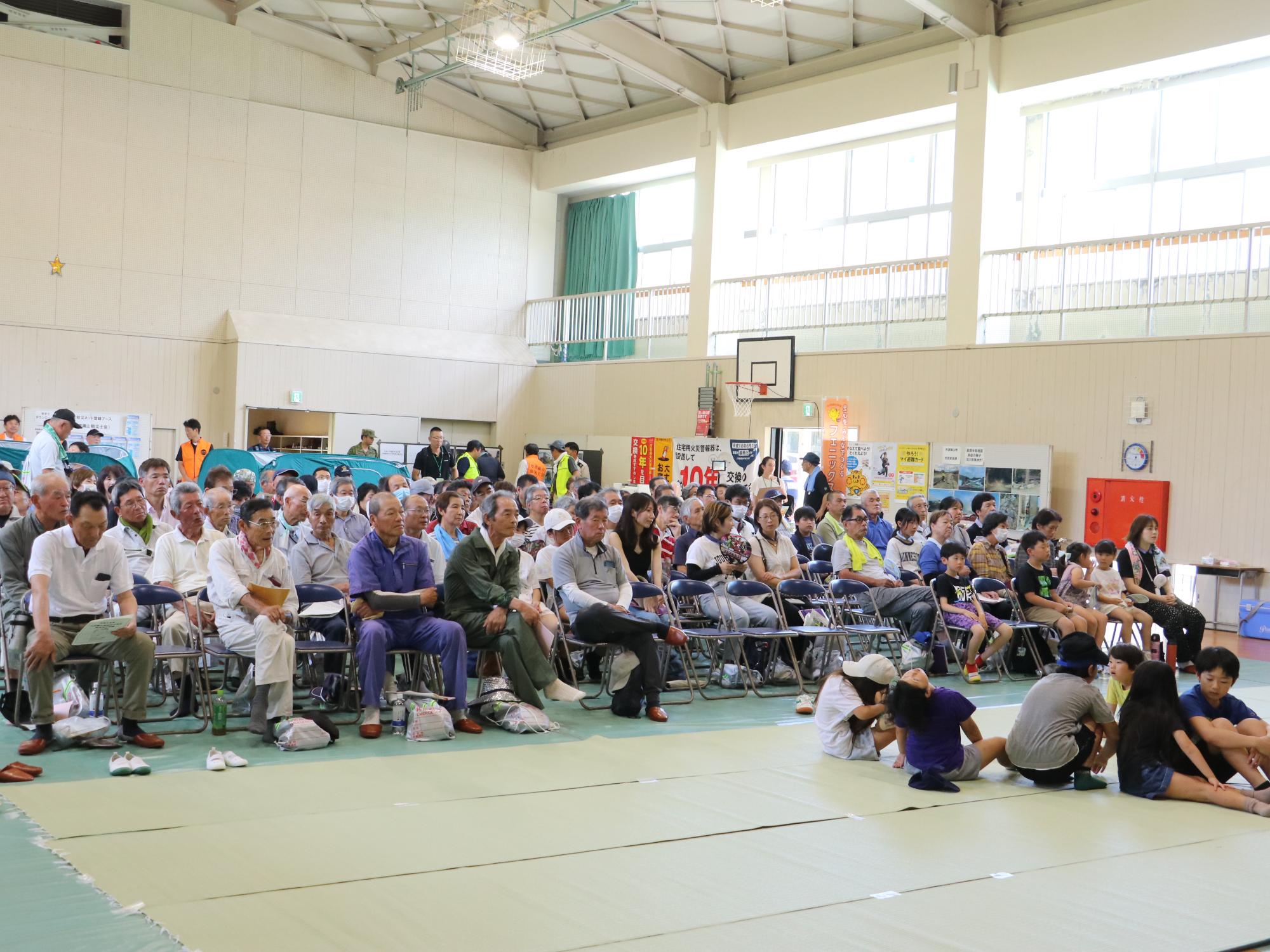 防災講話の様子