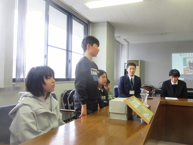 西紀北小学校市長表敬訪問5