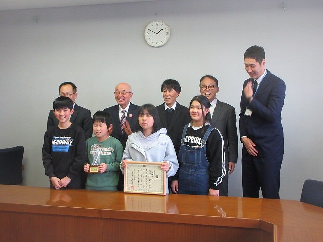 西紀北小学校市長表敬訪問6