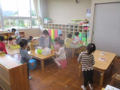 富山子ども園の園児