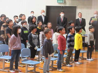 西紀小学校150周年記念式典8