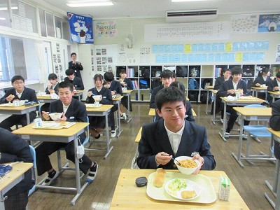 篠山中学校食育2