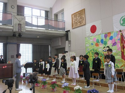 今田小入学式2