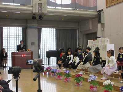 今田小学校入学式3