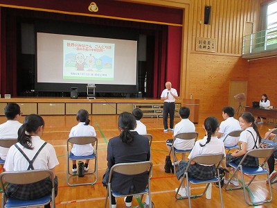 市長の学校訪問1