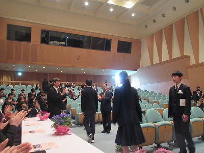今田中学校卒業式7