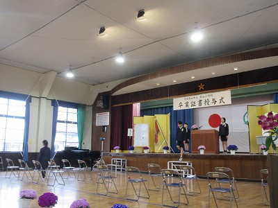 篠山小学校卒業式1