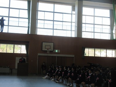 味間小学校入学式5