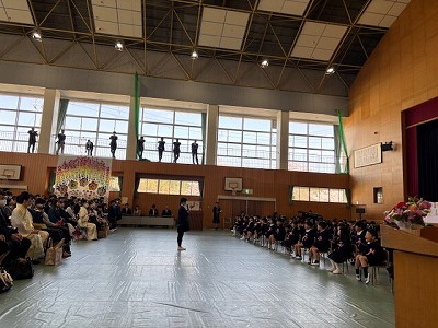 味間小学校入学式6