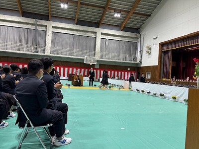 篠山中学校入学式1