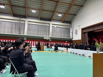 篠山中学校入学式6