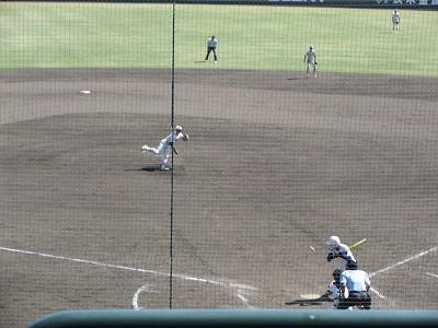 姫路球場産業高校2