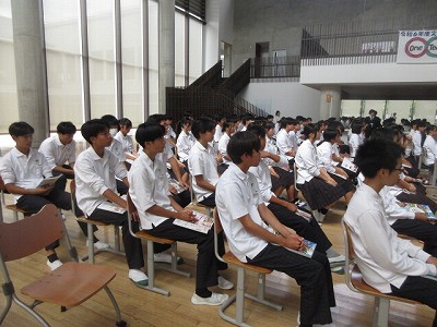 篠山中学校市長の学校訪問4
