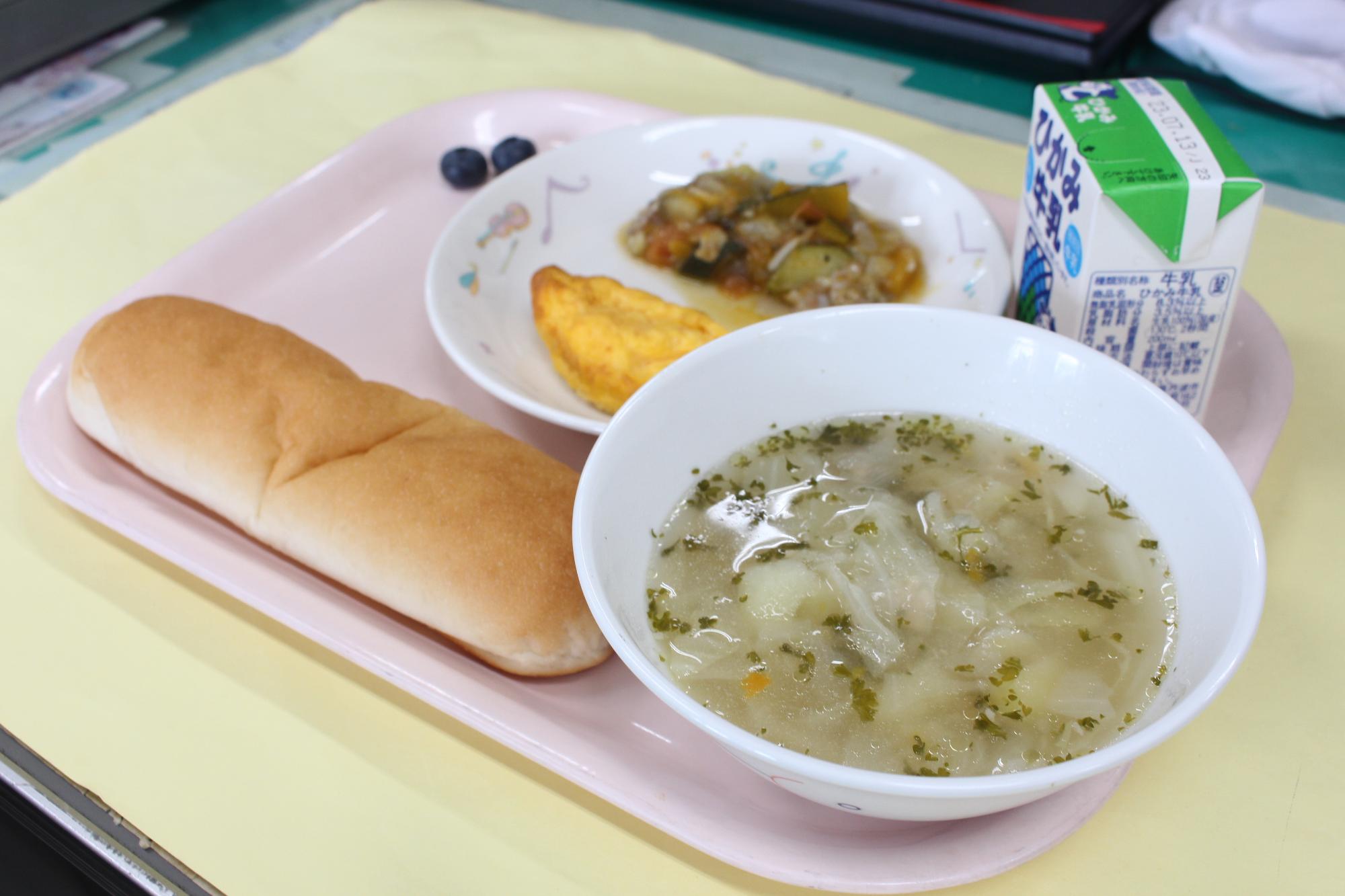 翌日の給食
