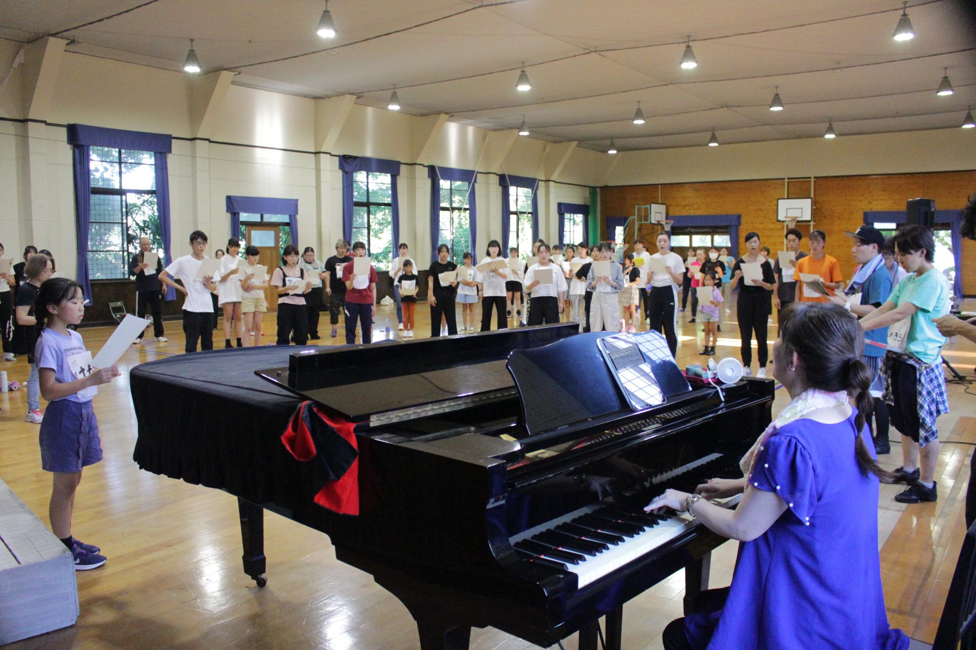 市民ミュージカル練習の様子