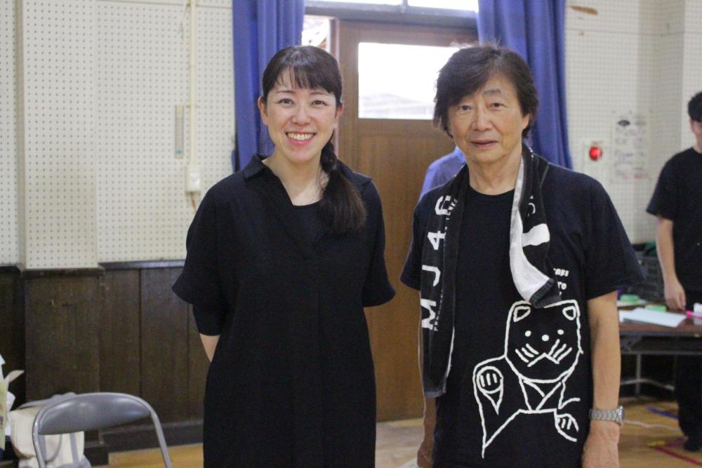 演出担当の松本先生と脚本担当の勇来先生