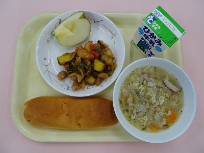 令和3年11月4日の丹波篠山市学校給食（東部学校給食センター）
