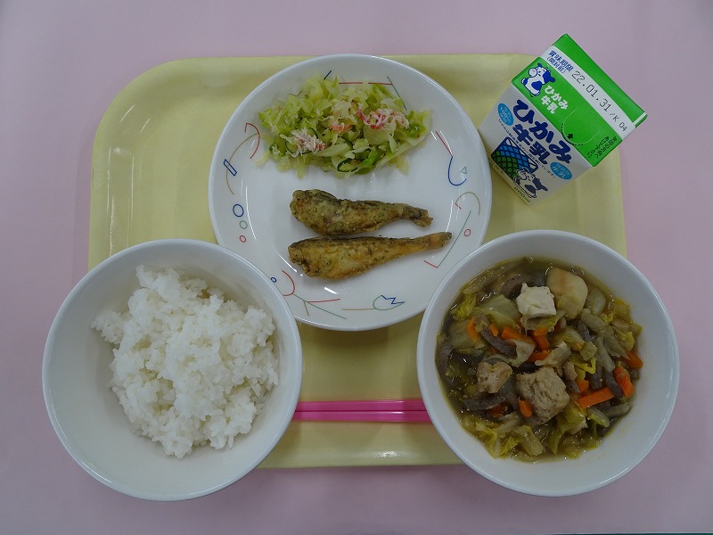 令和4年1月24日の丹波篠山市学校給食