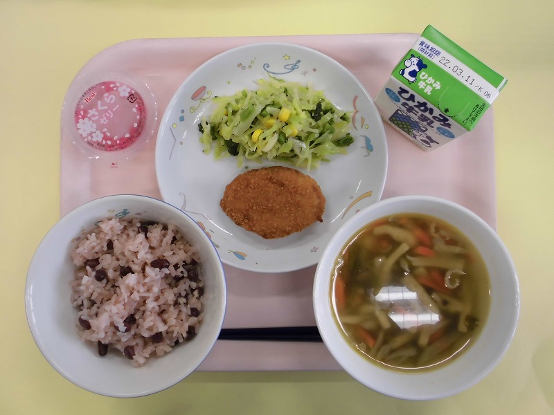 令和4年3月4日の丹波篠山市学校給食（西部学校給食センター）