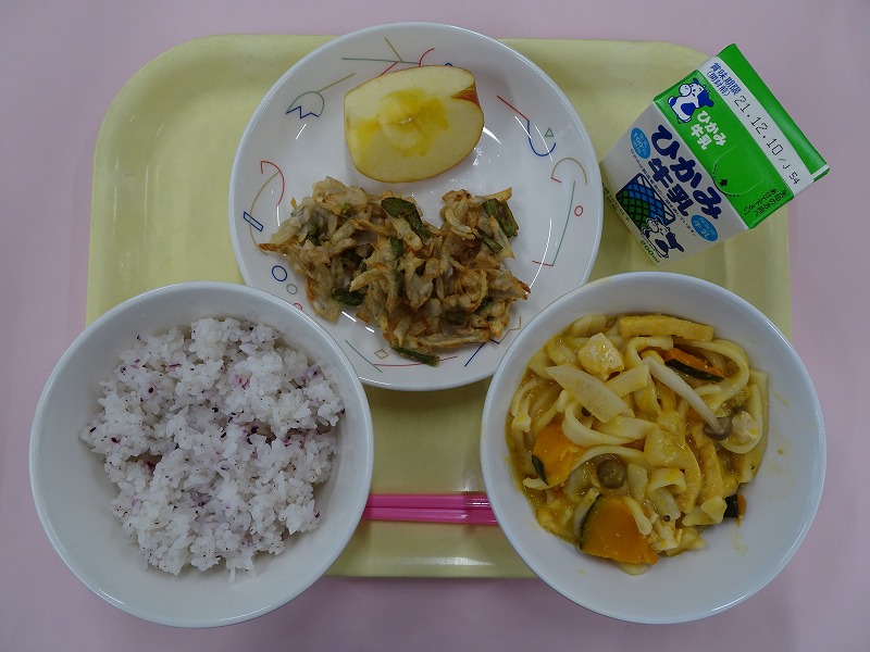 令和3年12月3日の丹波篠山市学校給食（東部学校給食センター）