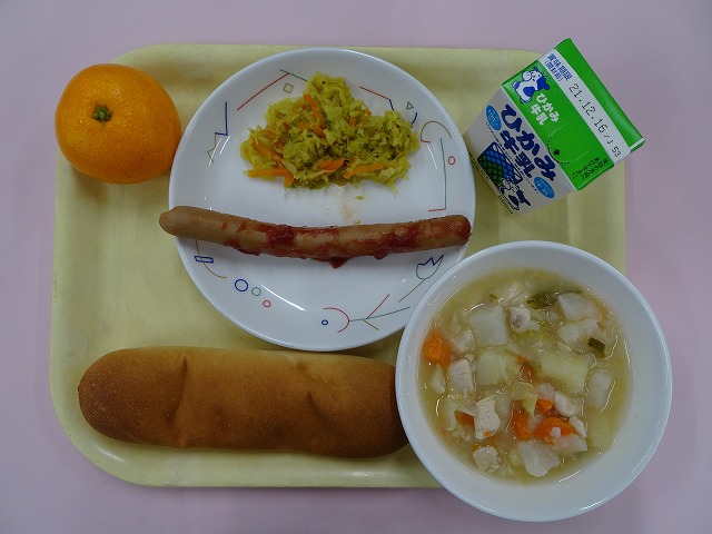 令和3年12月9日の丹波篠山市学校給食