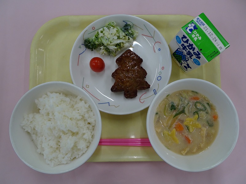 令和3年12月17日の丹波篠山市学校給食