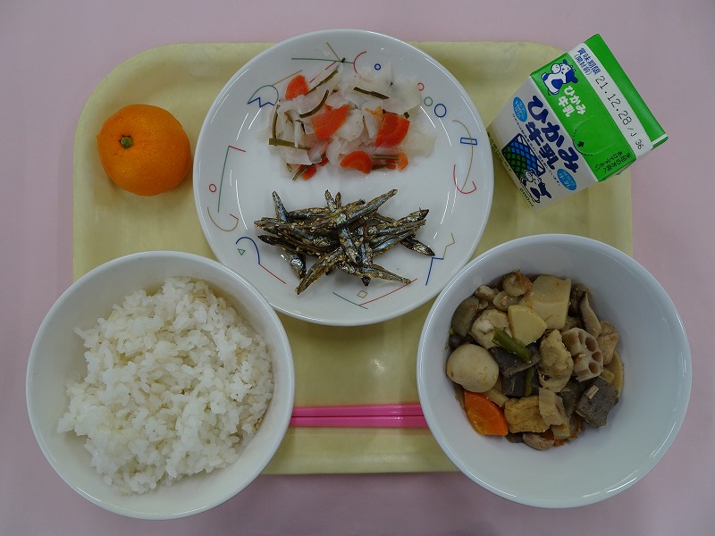 令和3年12月22日の丹波篠山市学校給食