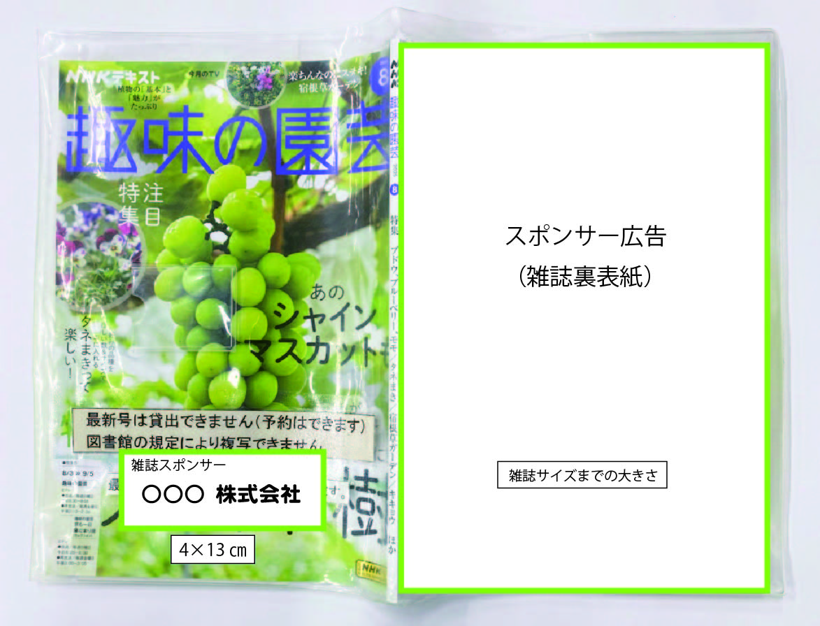 広告イメージ1（雑誌の表紙・裏表紙）