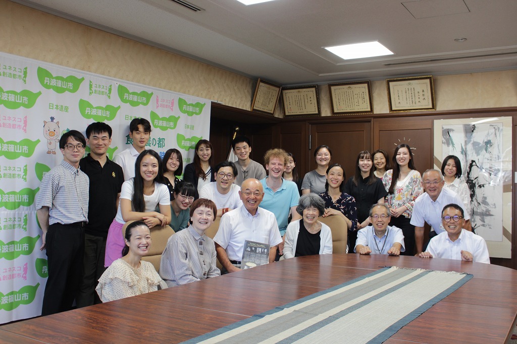 丹波篠山ヴィオラマスタークラス2023市長訪問