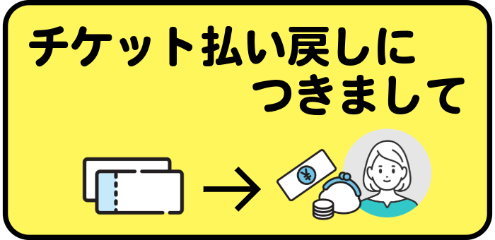 払い戻しにつきまして