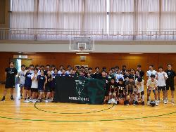 神戸ストークスとのバスケ教室