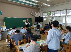 農都のめぐみ米生産農家による出前授業