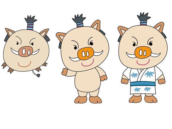 イメージキャラクターの着せ替えイラスト