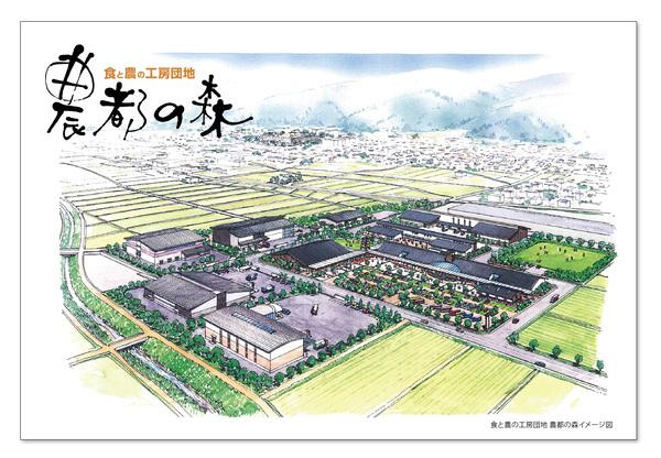 食と農の工房団地農都の森イメージイラスト