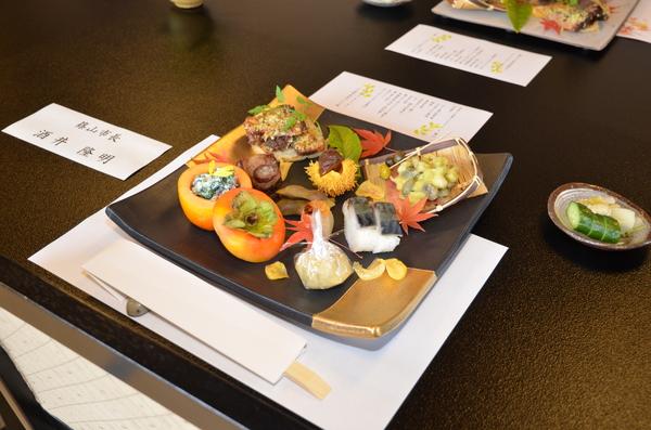 丹波篠山の食と器とコラボで綺麗に彩られた食べ物の写真