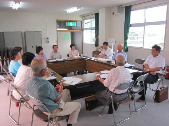 市長と市民の皆さんとの意見交換の写真