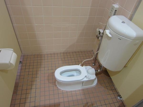 幼児用便器が設置されているトイレの写真