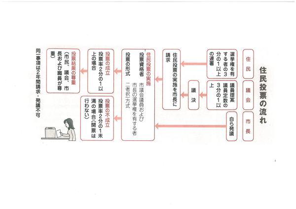住民投票の流れのフロー図