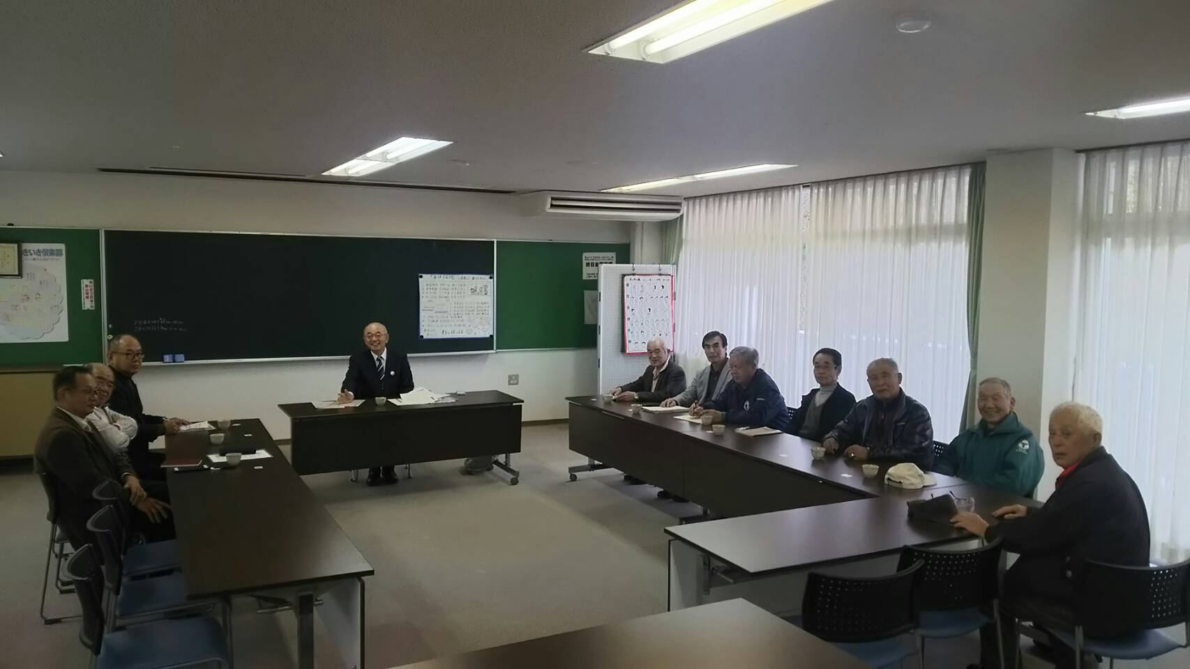 1月9日のしゃくなげ会館でのこんにちは市長室の様子