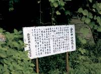 文字がたくさん書かれた看板の写真。