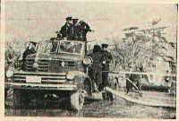 1955年当時の消防タンク車の写真