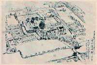 1919年航空写真によってとらえた篠山城跡の全景