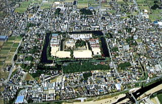 篠山城周辺の航空写真
