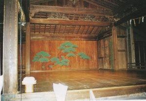 能の舞台の写真