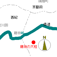 藤坂の大桂の地図