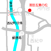 宮田の五葉松の地図