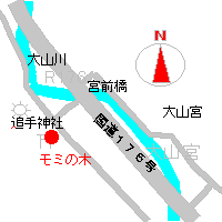 千年モミの地図