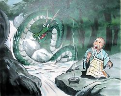 竜が描かれた絵